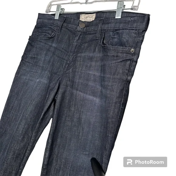 Current Elliot The Stiletto Gray Wash Raw Hem Jeans - Picture 3 of 16